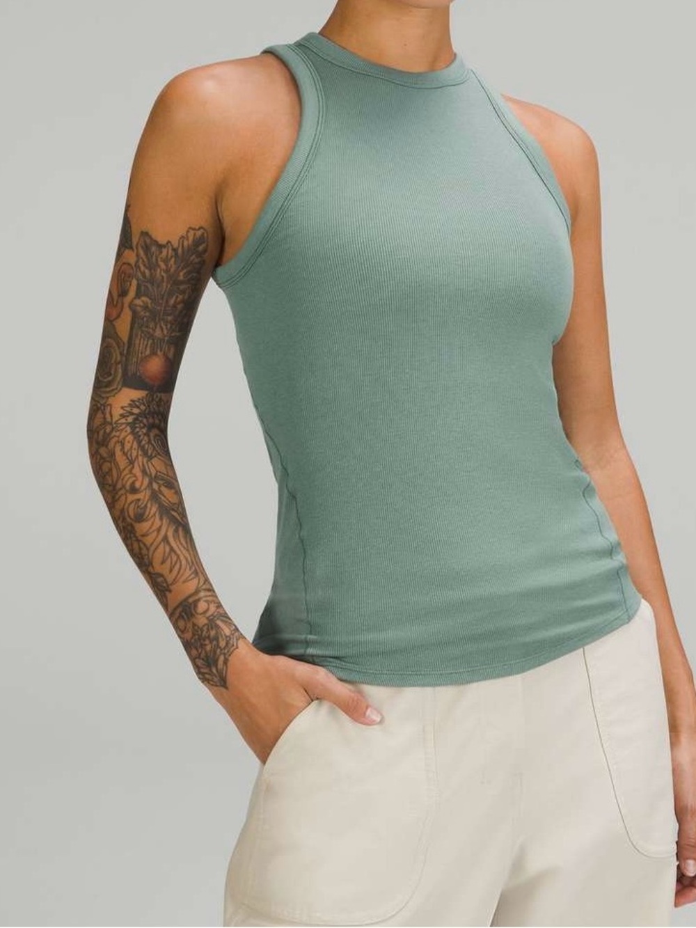 Lululemon Hold Tight Tank Top Tidewater Teal size 6